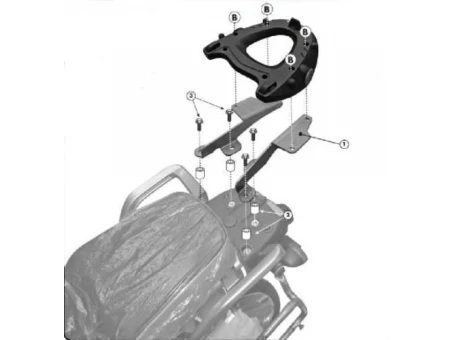 Suport pentru topcase KAPPA - YAMAHA XT 1200Z/ZE SUPER TENERE (10-15) (cu placa MONOKEY) | KR371