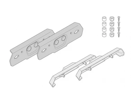 Kit montaj pentru cutii laterale KAPPA MONOKEY K-Venture (set pentru ambele parti) | KVE37KITR