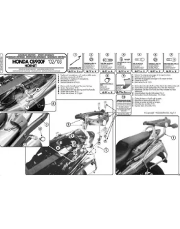Suport pentru topcase KAPPA - HONDA CB 900 HORNET (02-07) (placa nu este inclusa)