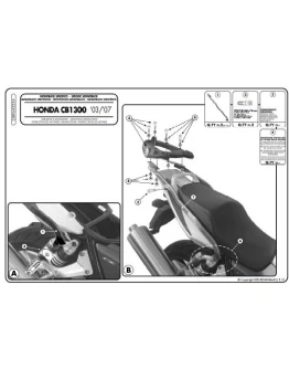 Suport pentru topcase KAPPA - HONDA CB 1300/S (03-09) (placa nu este inclusa)
