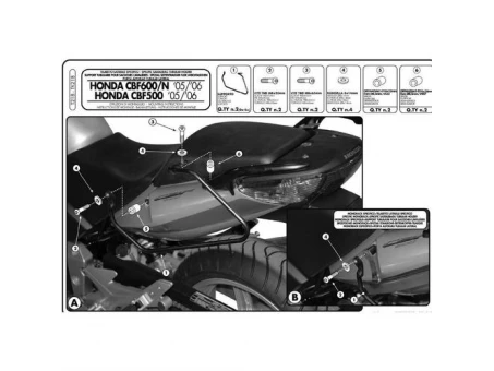 Suport pentru genti laterale KAPPA - HONDA CBF 500 04-09, CBF 600S/N 04-09, CBF 1000 06-09 | TK218