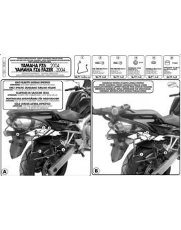 Suport pentru genti laterale KAPPA - YAMAHA FZ6