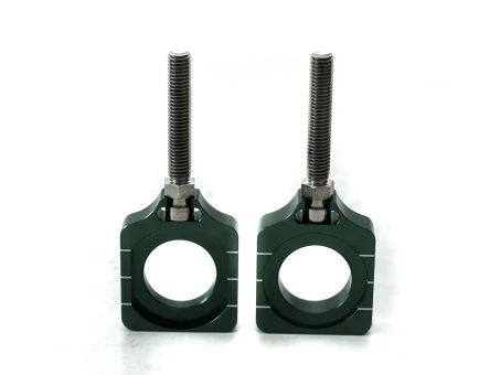 Intinzator roata spate ACCEL cu surub KAWASAKI KXF 250 17-18 culoare verde set 2 bucati | AB30GR