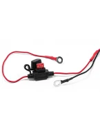Priză Dublă BIKETEC Moto cu Iluminare și Volmetru - Montaj pe Carenă sau Ghidon | BTMUS10+