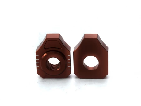 Intinzator roata spate ACCEL cu surub KTM SX 65 16-20, HUSQVARNA TC 65 17-20 culoare portocaliu set 2 bucati | AB32OR