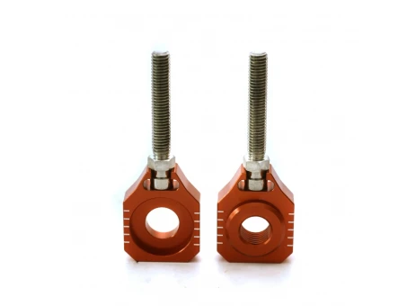 Intinzator roata spate ACCEL cu surub KTM SX 65 16-20, HUSQVARNA TC 65 17-20 culoare portocaliu set 2 bucati | AB34OR