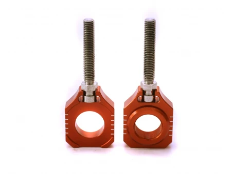 Intinzator roata spate ACCEL cu surub KTM SX 85 15-20, HUSQVARNA TC 85 15-20 culoare portocaliu set 2 bucati | AB35OR