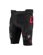 Pantaloni scurti cu protectii LEATT Impact Shorts 3DF 5.0 - Negru/Rosu