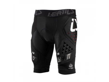 Pantaloni scurti cu protectii LEATT Impact Shorts 3DF 4.0 - Negru/Alb