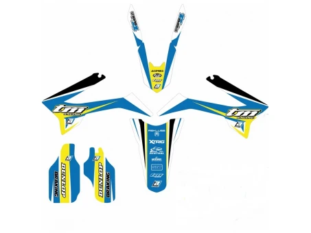 Kit grafic BLACKBIRD TM 2T/4T '15-'21 DREAM 4 culoare Albastru Galben Alb