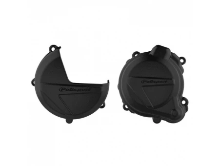 Kit protectii capac ambreiaj/alternator POLISPORT - cu capac pompa apa Beta 250/300 RR `13-17 - Negru