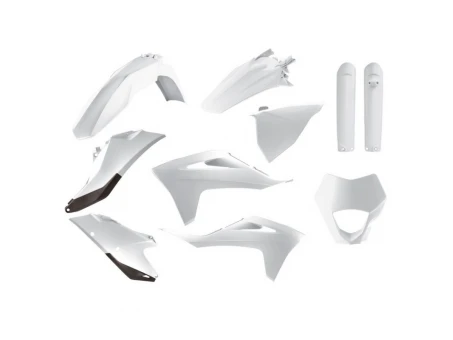 Kit plastice POLISPORT - GAS GAS EC 250/300 TPI '21-'23; EC-F 250/350 '21-'23 - Alb
