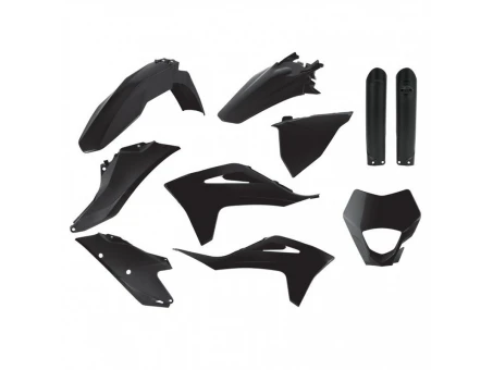Kit plastice POLISPORT - GAS GAS EC 250/300 TPI '21-22; EC-F 250/350 '21-22 - Negru