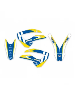 Kit grafic BLACKBIRD HUSABERG FE/FS '09-'12 (FE/FS '09-'12 ALL MODELS) DREAM 4 culoare Albastru Galben