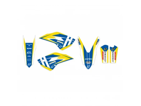 Kit grafic BLACKBIRD HUSABERG FE/FS '13-'14 (FE/FS '13-'14 ALL MODELS) DREAM 4 culoare Albastru Galben