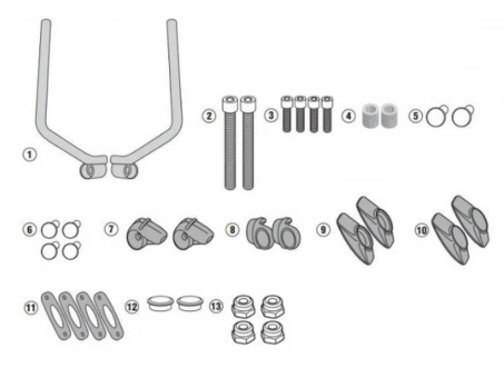 Suport parbriz KAPPA - 7407AK si 7407ASK DUCATI Scrambler 400 (16-19), Scrambler Icon 800 (15-19) | A7407AK