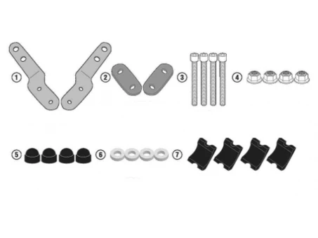 Suport montare proiectoare KAPPA - KS310 I KS322 DO GMOLI KN5135 BMW R 1250RT 19-20 | LS5135K