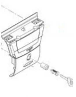 Incuietoare pentru topcase KAPPA - K56N / K56NT (complet)