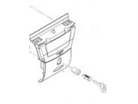 Incuietoare pentru topcase KAPPA - K56N / K56NT (complet) | ZK398NMR