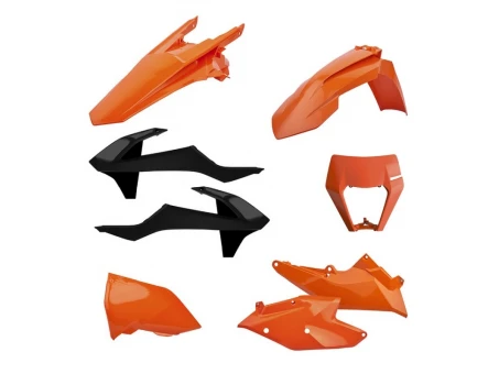 Kit plastice POLISPORT - KTM EXC/EXC-F TPI '17-'19 - Portocaliu Negru