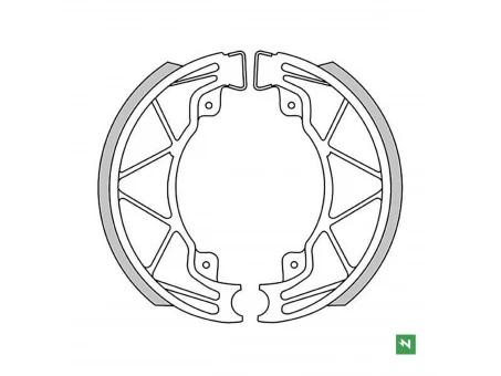 NEWFREN SZCZĘKI HAMULCOWE APRILIA SCARABEO 50/100 04-12 , SR 125/150 99, DERBI BOULEVARD, PIAGGIO FLY 50/125, LIBERTY 50/125 (140X25MM) | GF0268