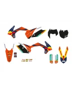 Kit grafic BLACKBIRD KTM SX/SX-F '13-'15, EXC/EXC-F '14-'16 REPLICA TROPHY 22 culoare Negru Portocaliu