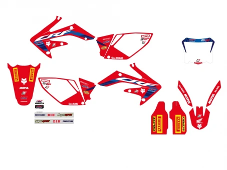 Kit grafic BLACKBIRD HONDA CRF 250R '04-'09, CRF 250X '04-'21 REPLICA TEAM HRC 23