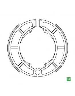 Set saboti frana NEWFREN - STANDARD SUZUKI LT-F 300/400 , VS 600 INTRUDER , VS 800 INTRUDER (180X36MM)