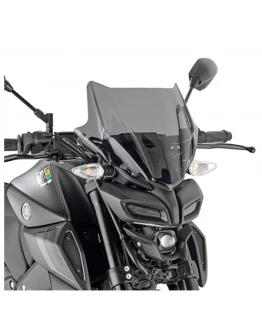 Parbriz moto KAPPA - YAMAHA MT 125 '20-'22, HONDA CB 750 HORNET '23, (28 X 36,5 CM) Fumuriu - necesar Kit montaj A2166AK LUB A1200AK