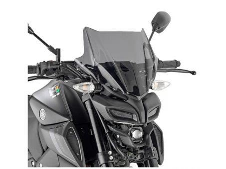 Parbriz moto KAPPA - YAMAHA MT 125 20-22, HONDA CB 750 HORNET 23, (28 X 36,5 CM) Fumuriu - necesar Kit montaj A2166AK LUB A1200AK | 2166AK