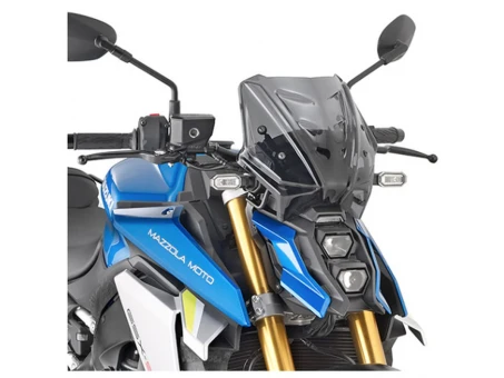 Parbriz moto KAPPA - SUZUKI GSX-S 1000 21-23 (25 X 31 CM) Fumuriu - necesar Kit montaj A3122AK | 3122SK