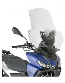 Parbriz moto KAPPA - APRILIA SR 125/200 GT '22-'23 (74 X 61 CM) Transparent - necesar Kit montaj D6711KITK
