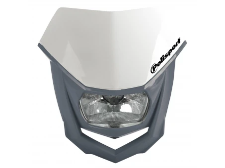 Far moto POLISPORT MODEL HALO (halogen) - Alb/Gri | 8657400043