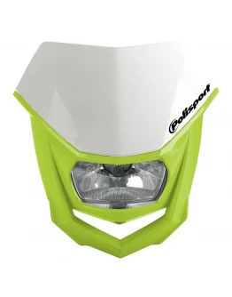 Far moto POLISPORT MODEL HALO (halogen) - Alb/FLUO