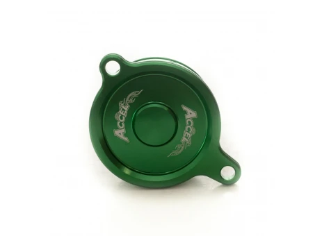 Capac filtru ulei ACCEL KAWASAKI KXF 450 06-15, KFX 450R 08-14 culoare verde | OFC302GR
