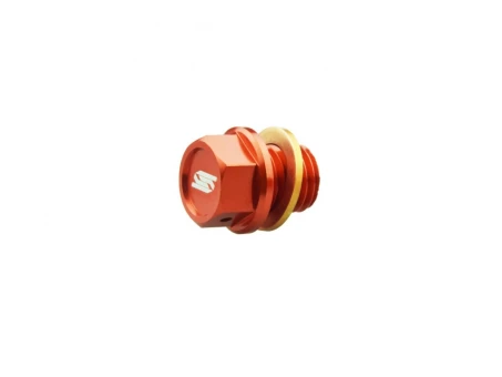 Capac scurgere ulei cu magnet SCAR KTM SX / SXF / EXCF, HUSQVARNA TC / TX / FE / FX, GAS GAS MC / EC / EX - Portocaliu | MODP500