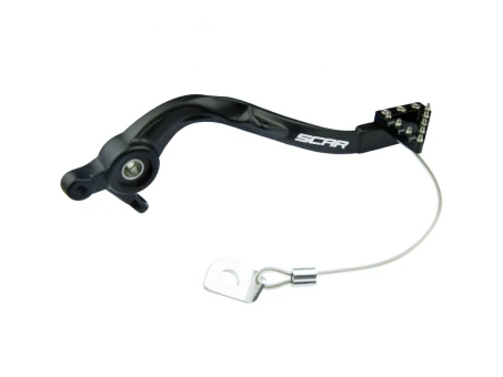 Pedala de frana spate SCAR KTM 125-300 SX 23-24, 250-450 SXF 23-24, HUSQVARNA TC 125-250 23-24, FC 250-450 23-24, TX 300 23-24, FX350 23-24, FX450 23-24 - Negru | RBP506BK
