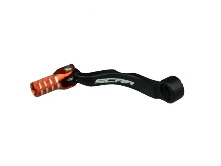 Pedala schimbator viteze SCAR KTM SX 85 18-24, SX 125 17-22, 150 EXC TPI 20-23 - Negru/Portocaliu | GSL515
