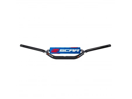 Ghidon cu traversa SCAR 28,6 mm MCGRATH/SHORT - Negru burete Albastru/Alb | S9272BL