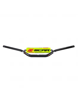 Ghidon cu traversa SCAR 28,6 mm MCGRATH/SHORT BEND - Negru burete Galben/Alb