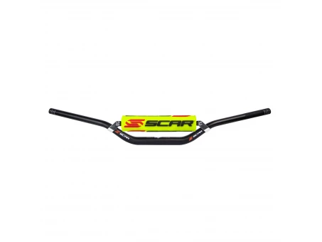Ghidon cu traversa SCAR 28,6 mm MCGRATH/SHORT BEND - Negru burete Galben/Alb