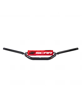 Ghidon cu traversa SCAR 28,6 mm STEWART/VILLOPOTO - Negru burete Rosu/Alb