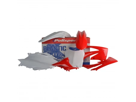Kit plastice POLISPORT - HONDA CRF 250R '10; CRF 450R '09-'10 - Rosu Alb