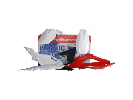 Kit plastice POLISPORT - Husqvarna TC/FE '09 - Alb Negru Rosu