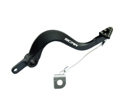 Pedala de frana spate SCAR KAWASAKI KX 250 21-24, KX 450 19-24 - Negru | RBP303BK