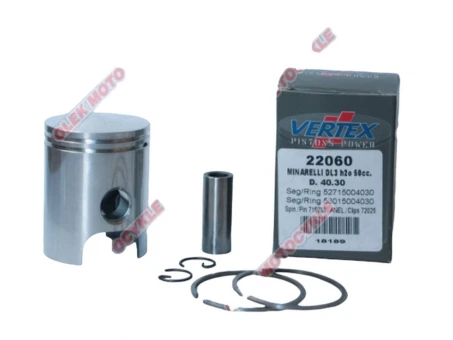 VERTEX TŁOK MINARELLI 50,WATER COOLED 40,80 MM (+0,50 MM) (PIERŚCIENIE 53015004080 X 1, 52715004080 X 1) | 22060050