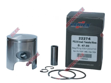 VERTEX TŁOK POLINI, MINARELLI, YAMAHA 47,95MM SWORZEŃ 10MM (PIERŚCIENIE 53012004800 X 1 SZT.) | 22274100