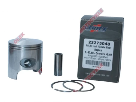 VERTEX TŁOK POLINI, MINARELLI, YAMAHA 46,95MM SWORZEŃ 10MM (PIERŚCIENIE 53009804700 X 2 SZT.) | 22275