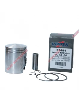 Piston Vertex SUZUKI RMX 50 (RMX50), LT 50 QUADRUNNER, MORINI bolt 12MM (2 segmenti) (41,50MM=+0,50MM)