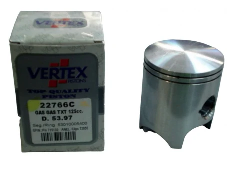 VERTEX TŁOK GAS GAS 125 TXT 02-21MM (53,97MM) (+0,02MM) (PIERŚCIENIE 53009805400 x 2 SZT.) | 22766C